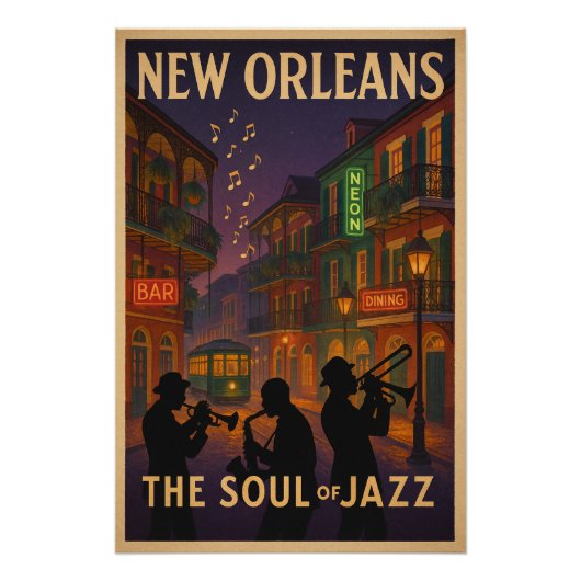 New Orleans, de ziel van de jazz Perfect Poster (Voorkant)