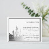 New Orleans Destination Wedding Accomodations Informatiekaartje (Staand voorkant)