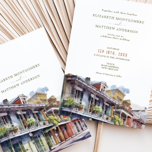 New Orleans Destination Wedding French Quarter Kaart