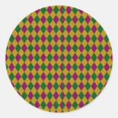 New Orleans Diamond Glitter Ronde Sticker (Voorkant)