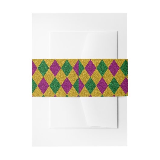 New Orleans Diamond Glitter Uitnodigingen Wikkel (Voorkant Voorbeeld)