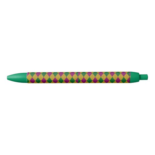 New Orleans Diamond Glitter Zwarte Inkt Pen (Voorkant)