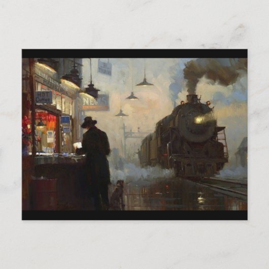 New Orleans die op de trein wachten Briefkaart (Voorkant)