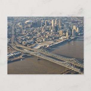 New Orleans Downtown Aerial Briefkaart
