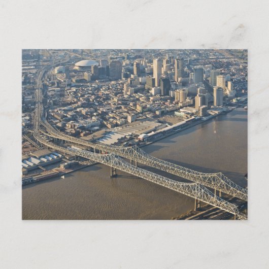 New Orleans Downtown Aerial Briefkaart (Voorkant)