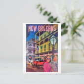 New Orleans, een stel op wandeling Briefkaart (Staand voorkant)