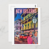 New Orleans, een stel op wandeling Briefkaart (Voorkant / Achterkant)