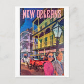 New Orleans, een stel op wandeling Briefkaart (Voorkant)
