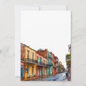 New Orleans Elopement Wedding Reception Kaart (Achterkant)