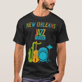 New Orleans Festival van Jazz Music Gift Jazz T-shirt