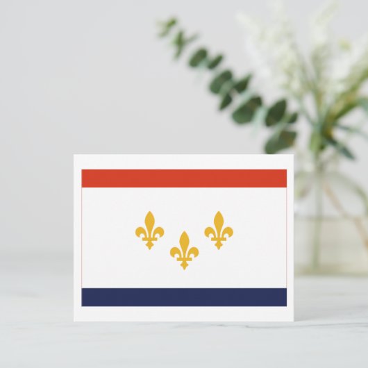 New Orleans Flag Briefkaart (Staand voorkant)