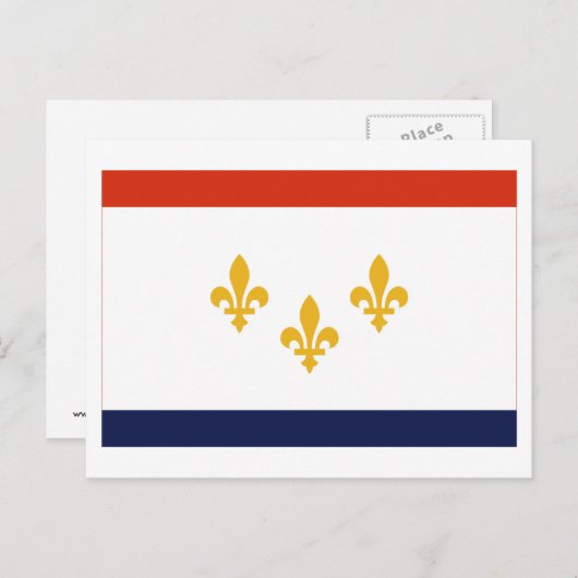 New Orleans Flag Briefkaart (Voorkant / Achterkant)