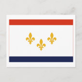 New Orleans Flag Briefkaart (Voorkant)