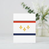New Orleans Flag Briefkaart (Staand voorkant)