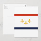 New Orleans Flag Briefkaart (Voorkant / Achterkant)