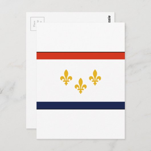 New Orleans Flag Briefkaart (Voorkant / Achterkant)