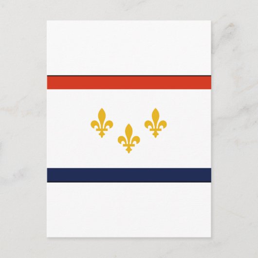 New Orleans Flag Briefkaart (Voorkant)