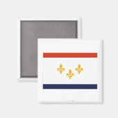 New Orleans Flag Magneet (Voorkant / Achterkant)