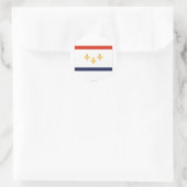 New Orleans Flag Ronde Sticker (Tas)