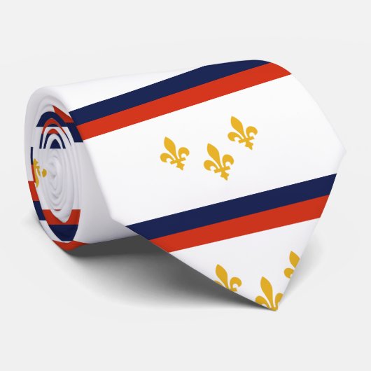 New Orleans Flag Stropdas (Opgerold)