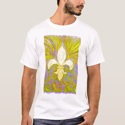 New Orleans Fleur de Leis T-shirt (Voorkant)