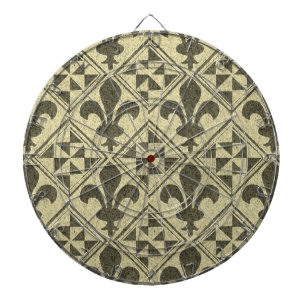 New Orleans Fleur-de-Lis Dart Board Dartbord