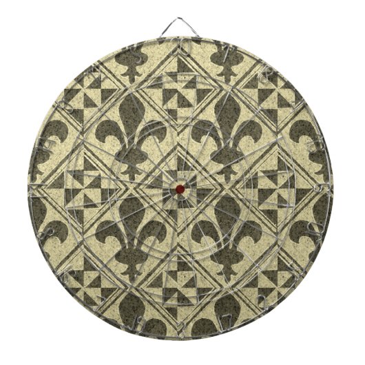 New Orleans Fleur-de-Lis Dart Board Dartbord (Voorkant)