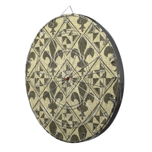 New Orleans Fleur-de-Lis Dart Board Dartbord (Voorkant Rechts)