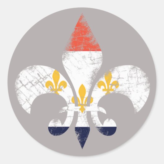 New Orleans Fleur De Lis NOLA Louisiana Stickers (Voorkant)
