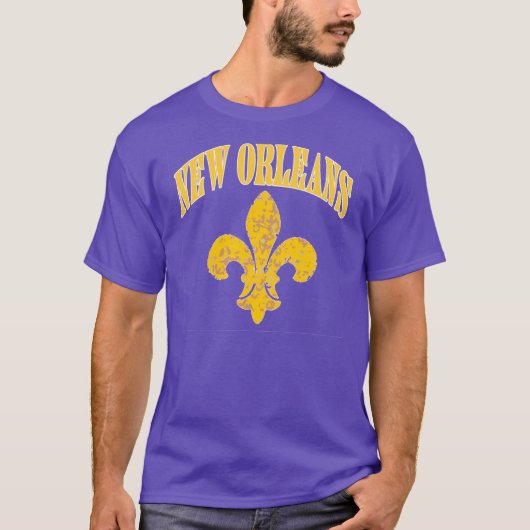 New Orleans Fleur De Lis T-shirt (Voorkant)