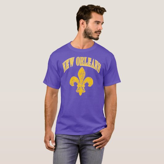 New Orleans Fleur De Lis T-shirt (Voorkant volledig)