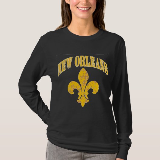 New Orleans Fleur De Lis T-shirt (Voorkant)