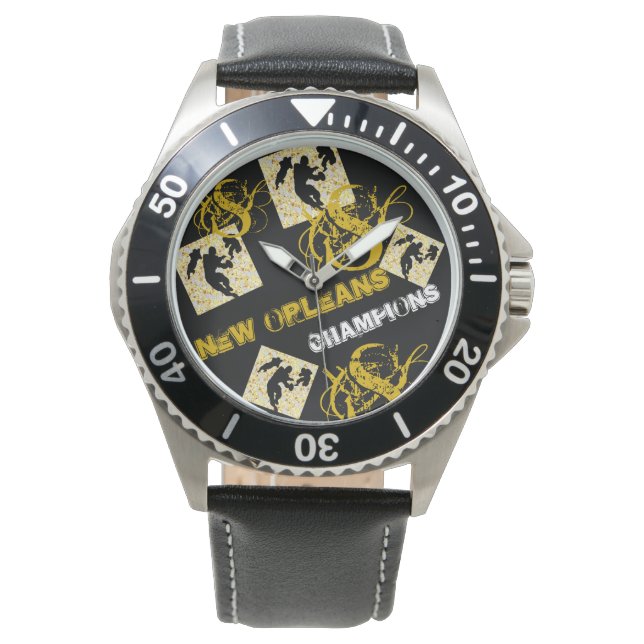 New Orleans Football Horloge (Voorkant)