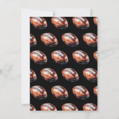 New Orleans Football Party Game Day Mardi Gras Kaart (Achterkant)