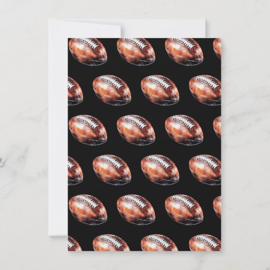 New Orleans Football Party Game Day Mardi Gras Kaart (Achterkant)