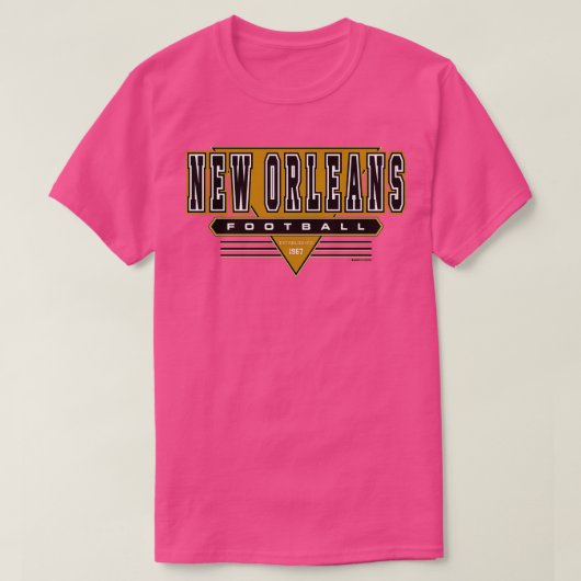 New Orleans Football Retro  Saints Geïnspireerd T-shirt (Design voorkant)