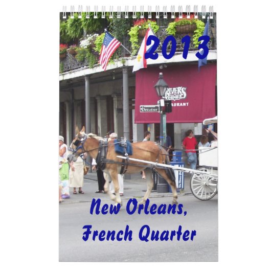 New Orleans, Frans kwartaal 2013 Kalender (Hoes)