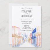 New Orleans Franse wijk bestemming bruiloft Kaart (Voorkant)