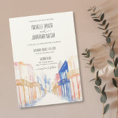 New Orleans Franse wijk bestemming bruiloft Kaart