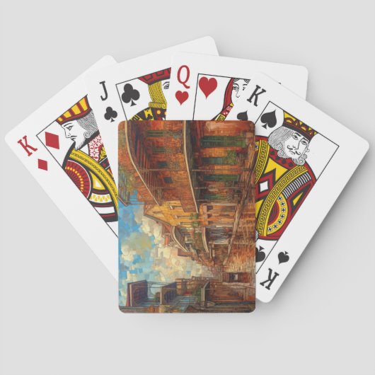 New Orleans Franse wijk, Futurisme stijl kunst Pokerkaarten (Achterkant)