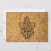 New Orleans French Fleur de Lis Kaart (Voorkant)