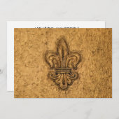 New Orleans French Fleur de Lis Kaart (Voorkant / Achterkant)