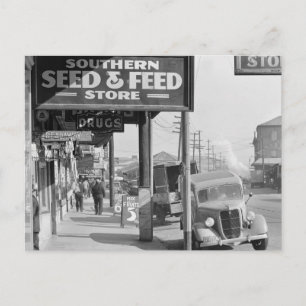 New Orleans French Market: 1935 Briefkaart