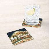 New Orleans French Quarter Architecture Stone Coas Kartonnen Onderzetters (Insitu)