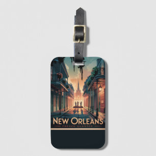 New Orleans French Quarter Bagagelabel
