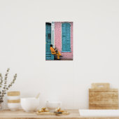 New Orleans French Quarter Blues Poster Print (Keuken)