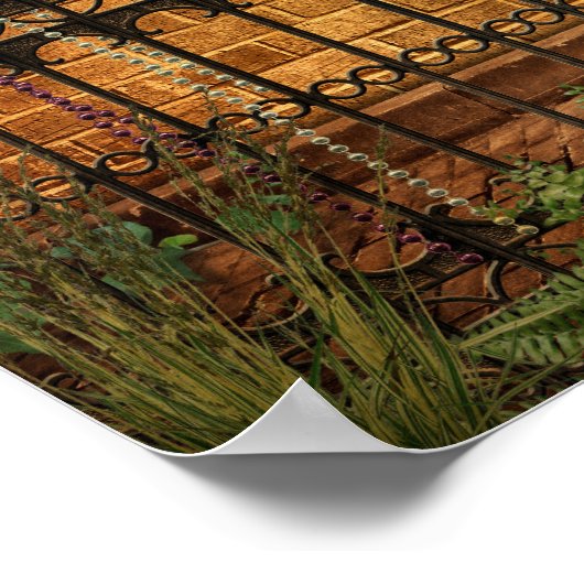 New Orleans French Quarter Brick & Stucco Poster (Hoek)