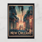 New Orleans French Quarter Briefkaart (Voorkant)