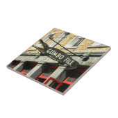 New Orleans French Quarter Ceramic Tiles Tegeltje (Zijkant)