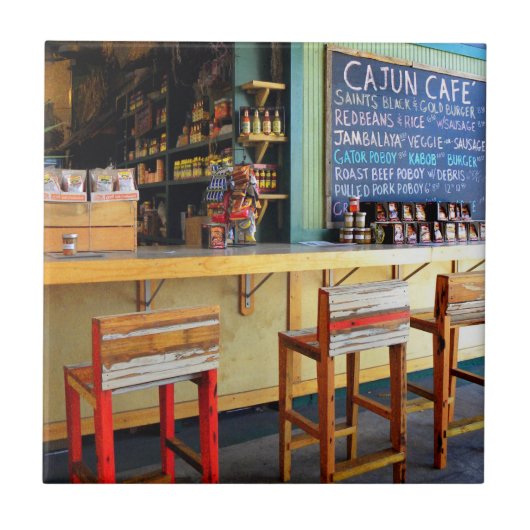 New Orleans French Quarter Ceramic Tiles Tegeltje (Voorkant)